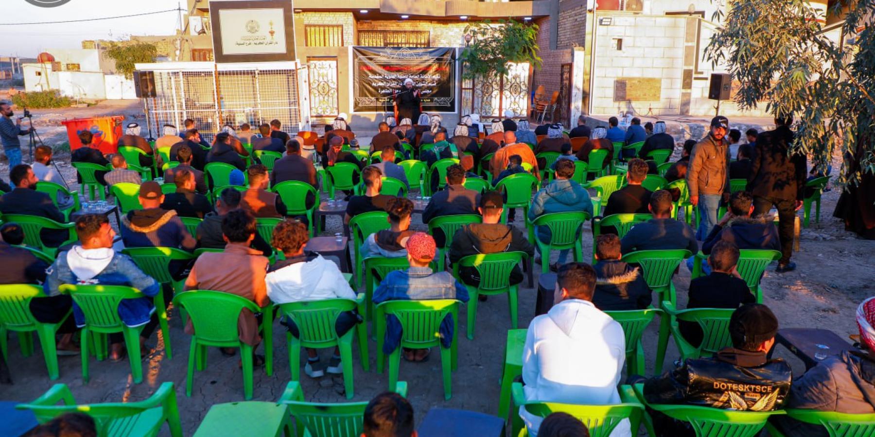 في ذكرى شهادة الزهراء (ع).. العتبة العلوية المقدسة تُقيم مجلساً للعزاء في دار القرآن الكريم في قضاء السَّنيَّة 