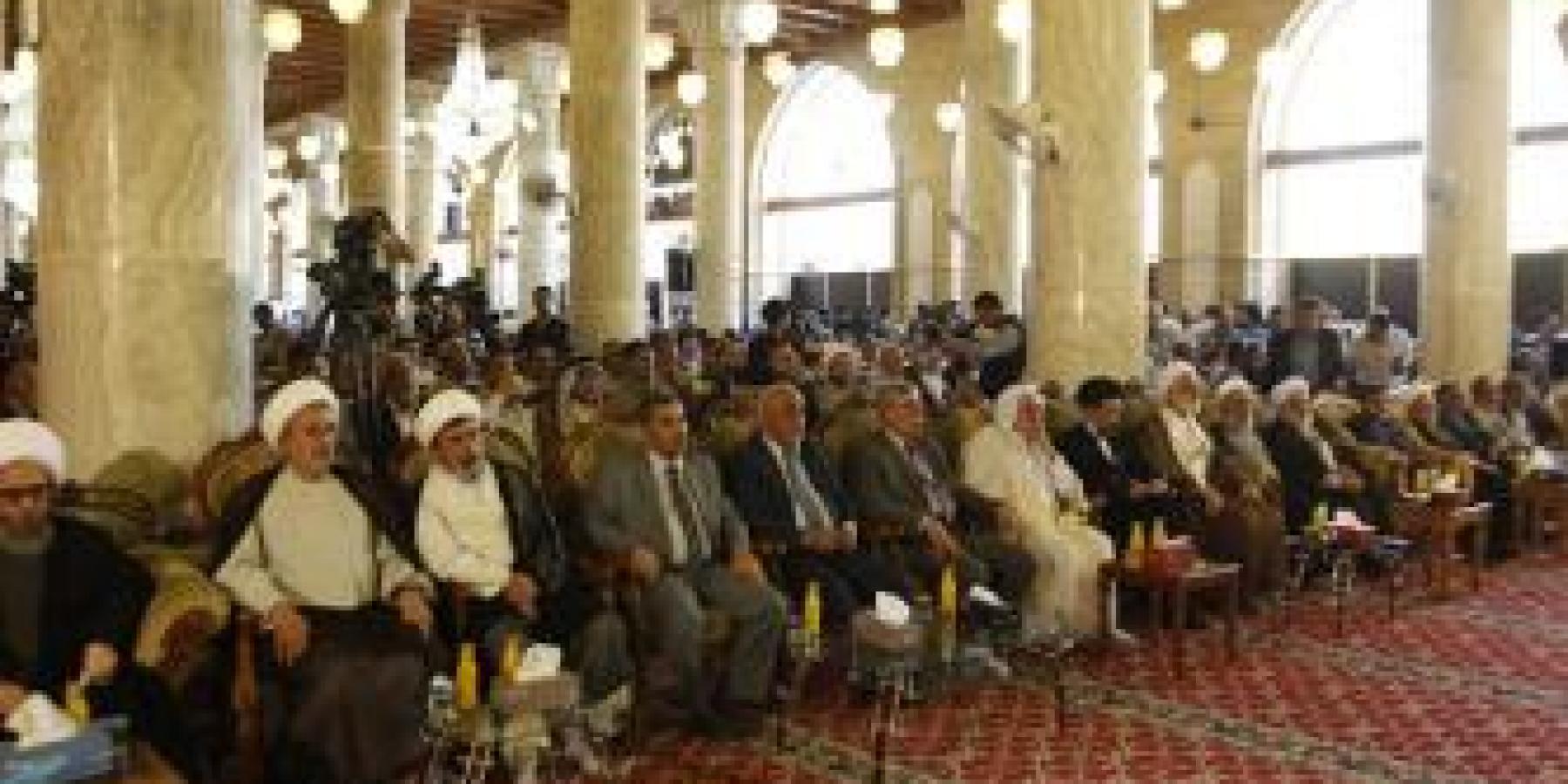 وفد الامانة العامة للعتبة العلوية المقدسة يحضر حفل إفتتاح الشبّاك الجديد لضريح مسلم بن عقيل عليه السلام