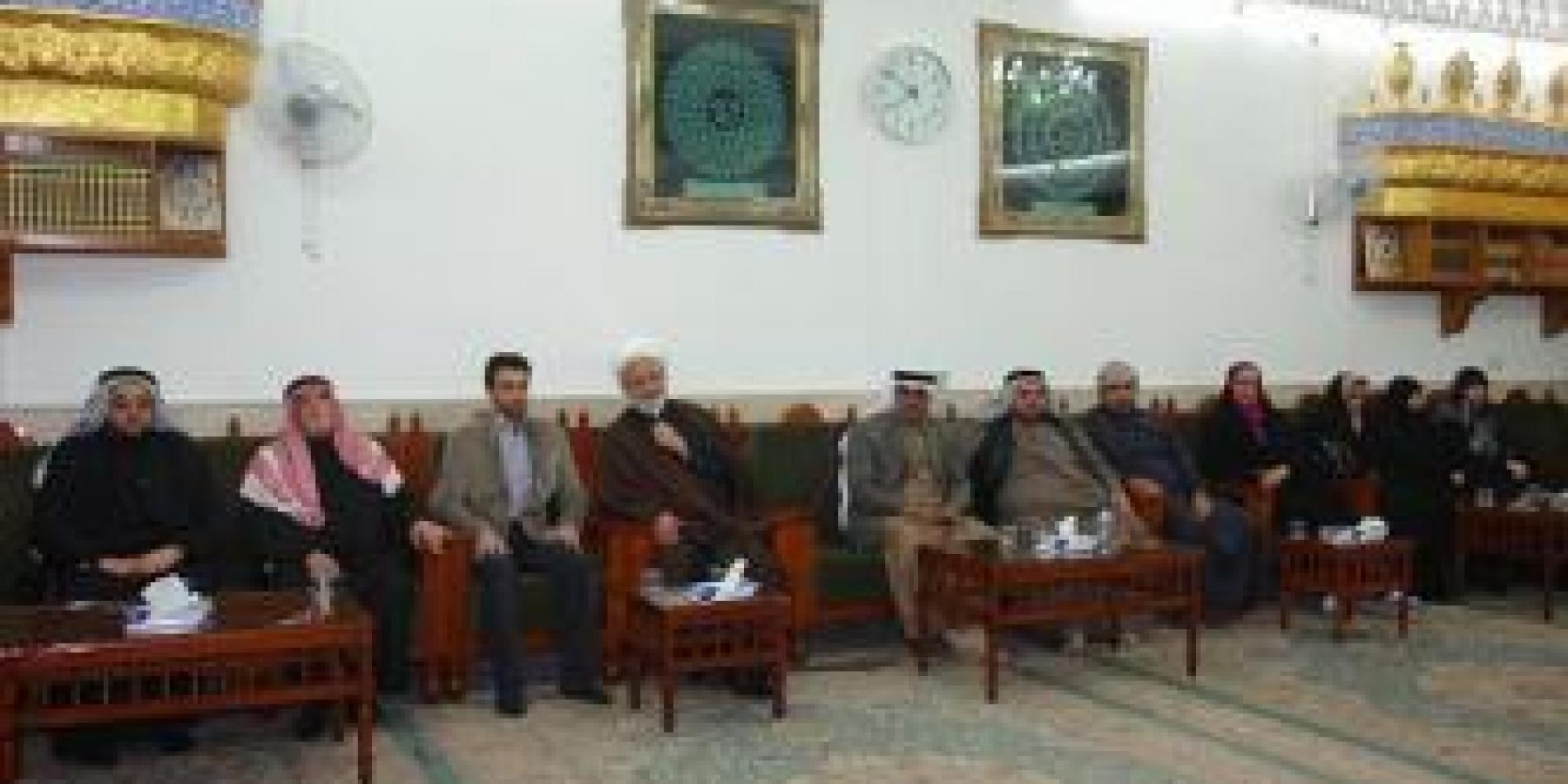 وفد مؤتمر التعددية الدينية يتشرَّف بزيارة العتبة العلوية المقدسة