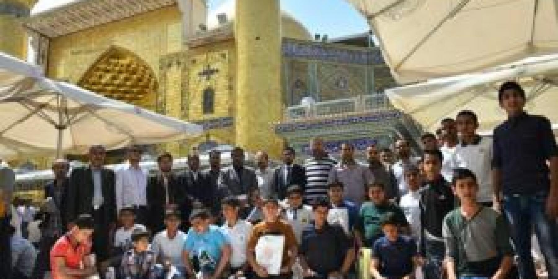 العتبة العلوية المقدسة ترعى إحتفال تكليف لتلاميذ مدرسة الجوادين من محافظة بغداد