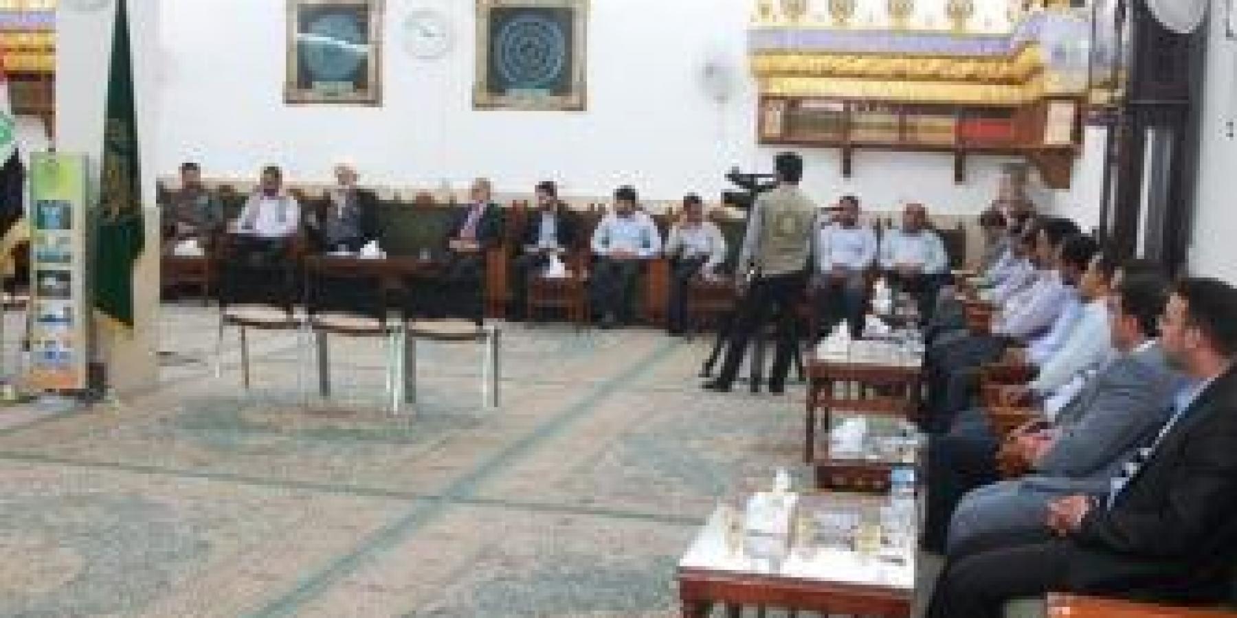 الأمين العام للعتبة العلوية المقدسة خلال لقائه الاسبوعي بالمنتسبين ... حب الصديقة الطاهرة فاطمة الزهراء(عليها السلام) يجب ان يكون متجسداً ومرتبطا بعرفان الحق لها وفي تطبيق نهجها سلام الله عليها