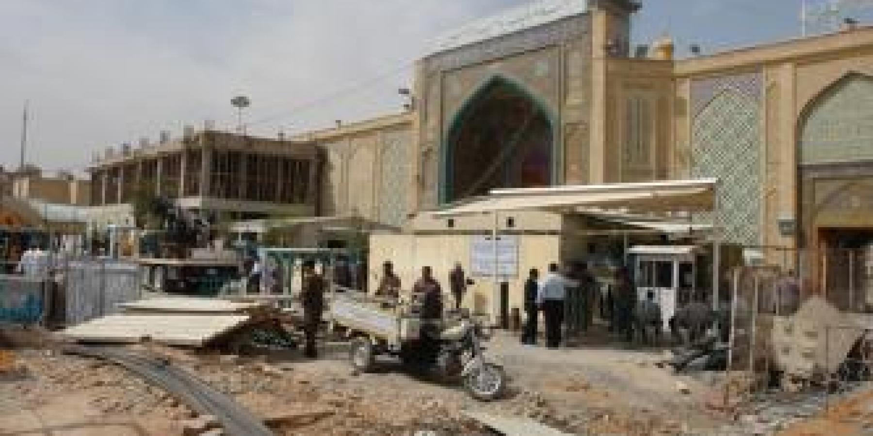الكوادر الهندسية والفنية في العتبة العلوية المقدسة تنجز مراحل متقدمة من أعمال مشروع صحن الإمام الحسن عليه السلام