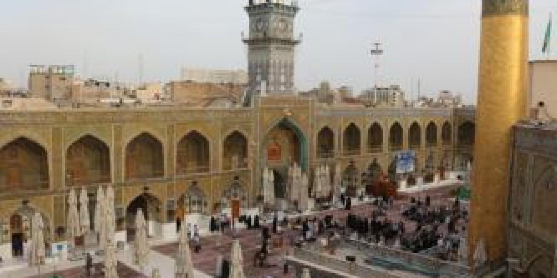 الأمانة العامة للعتبة العلوية المقدسة تناقش المرحلة النهائية لمشروع المظلات العملاقة داخل الصحن الشريف