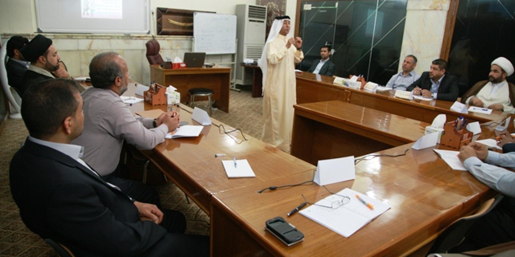 شعبة التنمية البشرية في العتبة العلوية المقدسة تقيم دورة لتعليم أساسيات التدريب بمشاركة محاضرين عرب متخصصين