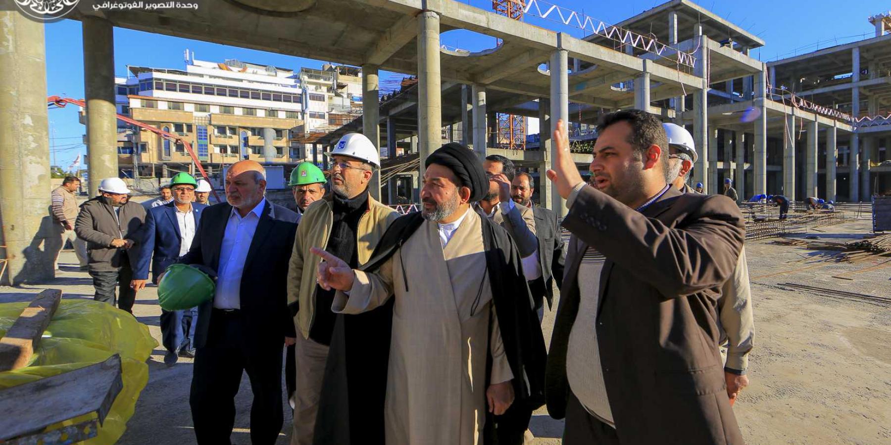   الأمين العام للعتبة العلوية المقدسة يتفقد مراحل الإنجاز الجديدة في مشروع التوسعة (صحن فاطمة – عليها السلام)
