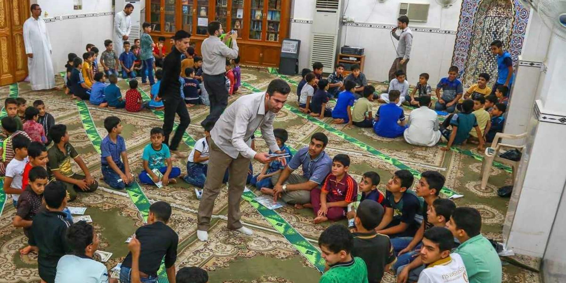 العتبة العلوية تطلق مشروع الزائر الصغير في المساجد والجوامع داخل محافظة النجف الاشرف