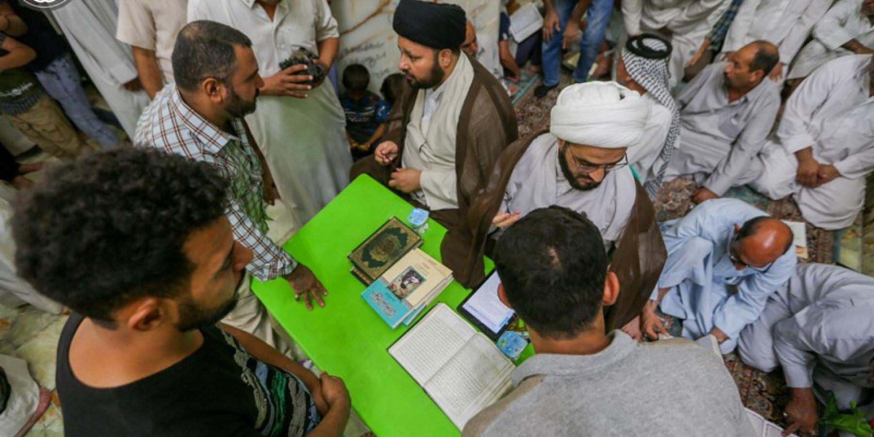 قسم الشؤون الدينية ينشأ سبع محطات استفتائية للاجابة عن اسئلة الزائرين في الغدير الأغر