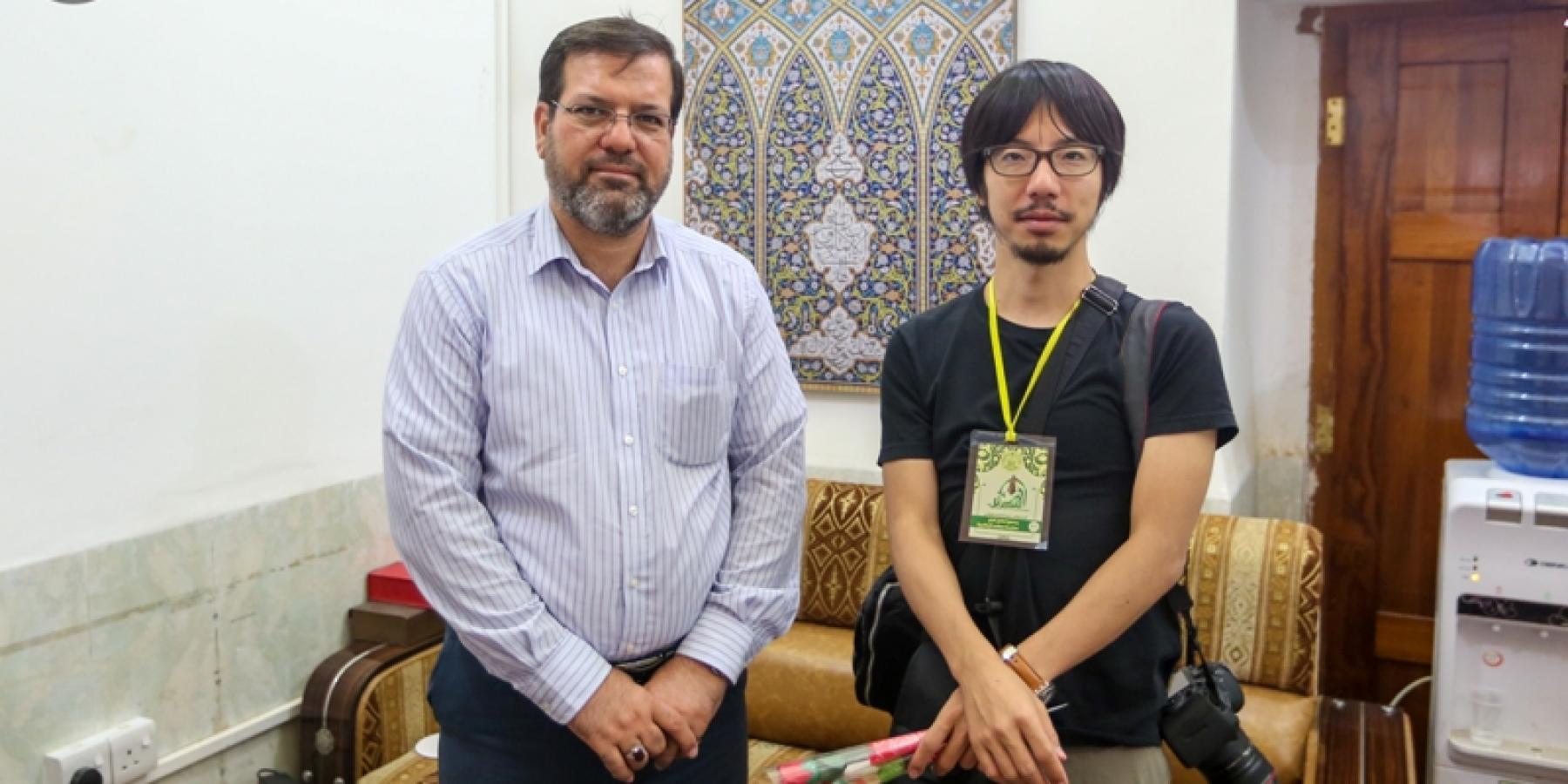 صحفي ياباني في الغدير الأغر: شخصية الإمام علي (ع) الانسانية ندرسها بمادة التاريخ العالمي بالأكاديمية اليابانية