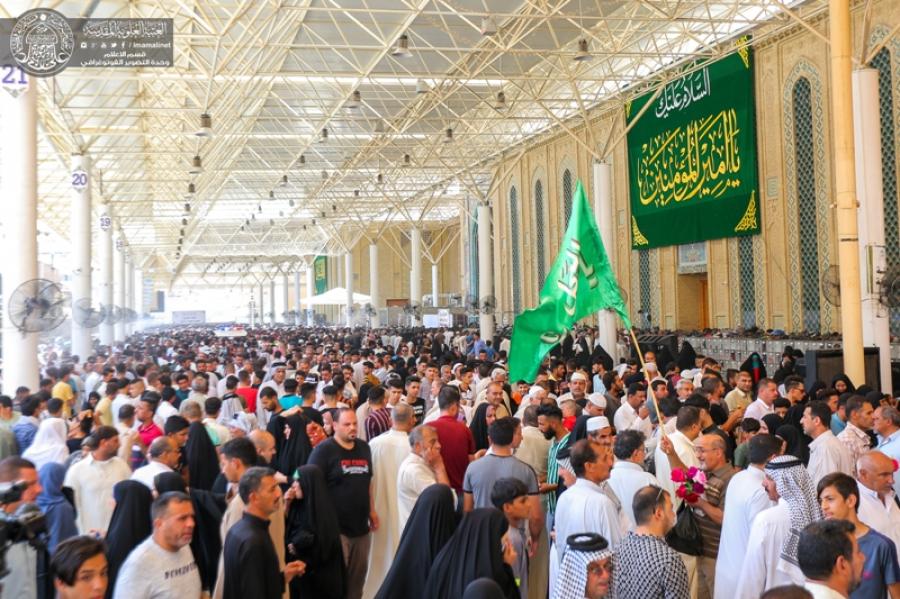 Multitudes of Pilgrims from around the Globe Head toward the Imam Ali (PBUH) Holy Shrine to Celebrate the Eid al-Ghadeer