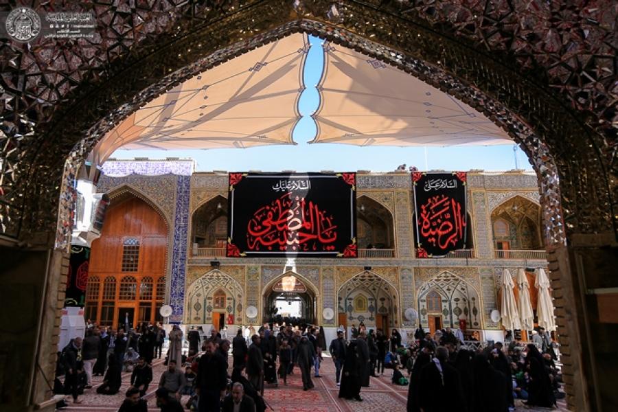 The Imam Ali (PBUH) Holy Shrine spreads the marks of sadness commemorating the anniversary martyrdom of Lady Fatimah al-Zahra (PBUH)
