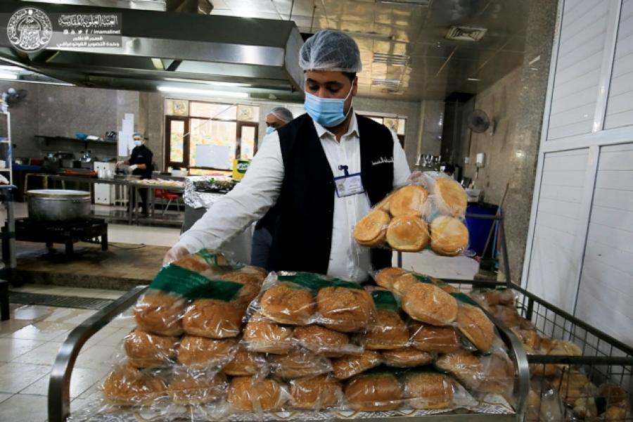 The Hospitality Hall of the Imam Ali (PBUH) Holy Shrine... strenuous efforts reflecting the generosity of Holy Shrine in supporting doctors, nurses and patients with Covid19