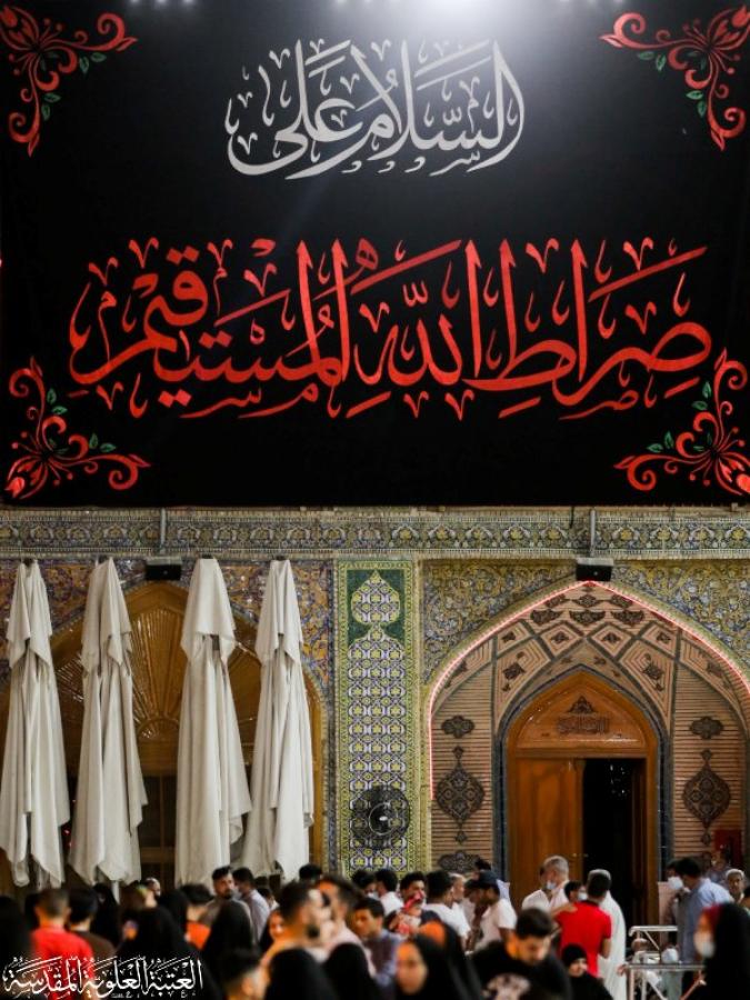 نشر معالم الحزن في رحاب مرقد أمير المؤمنين (ع) لإحياء ذكرى شهادته الأليمة + صور