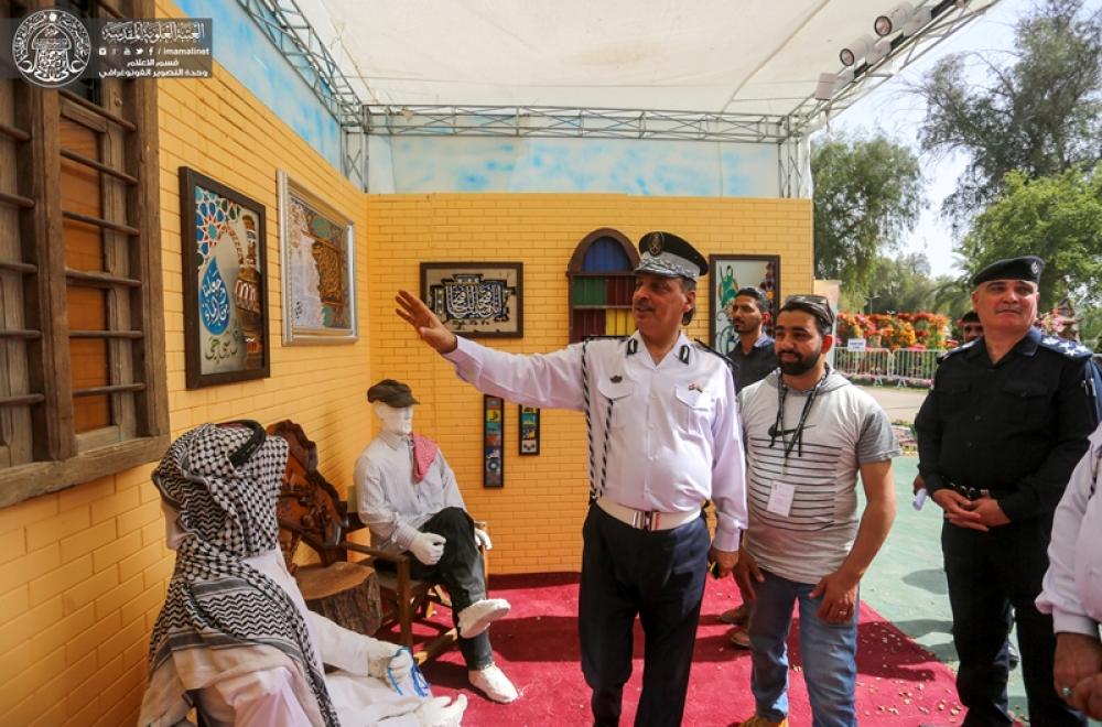 مشاركة متميزة لجناح العتبة العلوية المقدسة في مهرجان الزهور في العاصمة بغداد