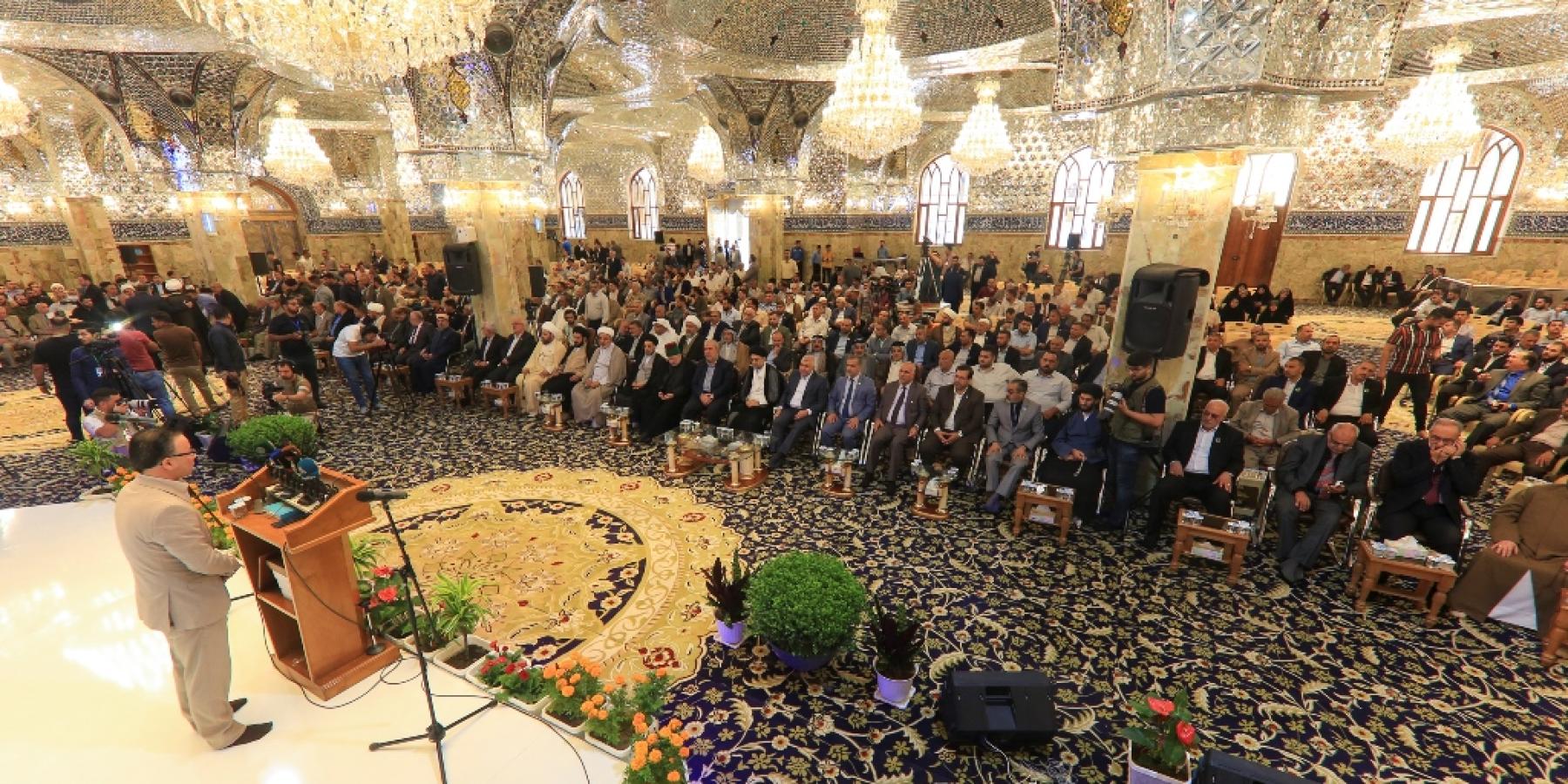 العتبة العلوية تشارك في مهرجان السفير الثقافي السنوي التاسع المقام في مسجد الكوفة المعظم