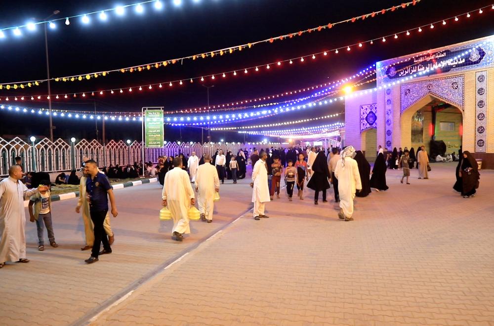 مدينة الإمام الرضا (ع) تستقبل الجموع الغفيرة من الزائرين ضمن خطة متكاملة بمشاركة أكثر من 200 متطوع 