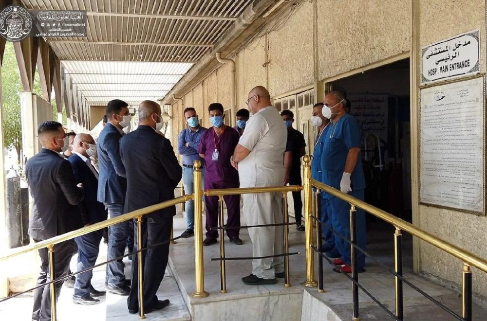 برنامج الفيض العلوي...العاصمة بغداد تستقبل قافلة الدعم المحملة بـ( 4 ) آلاف وجبة غذائية لمستشفياتها بجانبي الكرخ والرصافة 