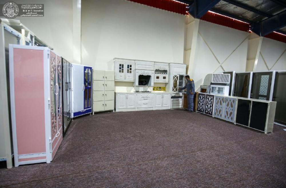 بالصور...تحضيرات العتبة العلوية لافتتاح معرض لمنتجاتها في منطقة الحولي