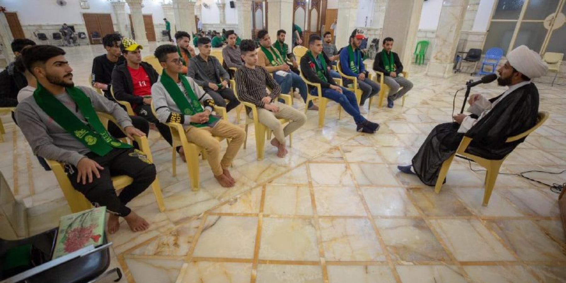 قسم الشؤون الدينية في العتبة العلوية يستضيف كوكبة من طلبة المدارس الثانوية من محافظة الديوانية