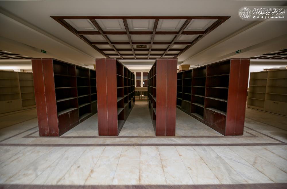 العتبة العلوية... تواصل العمل لإكمال بناية المكتبة العامة في صحن فاطمة (ع) بسعة أكثر من مليون كتاب 