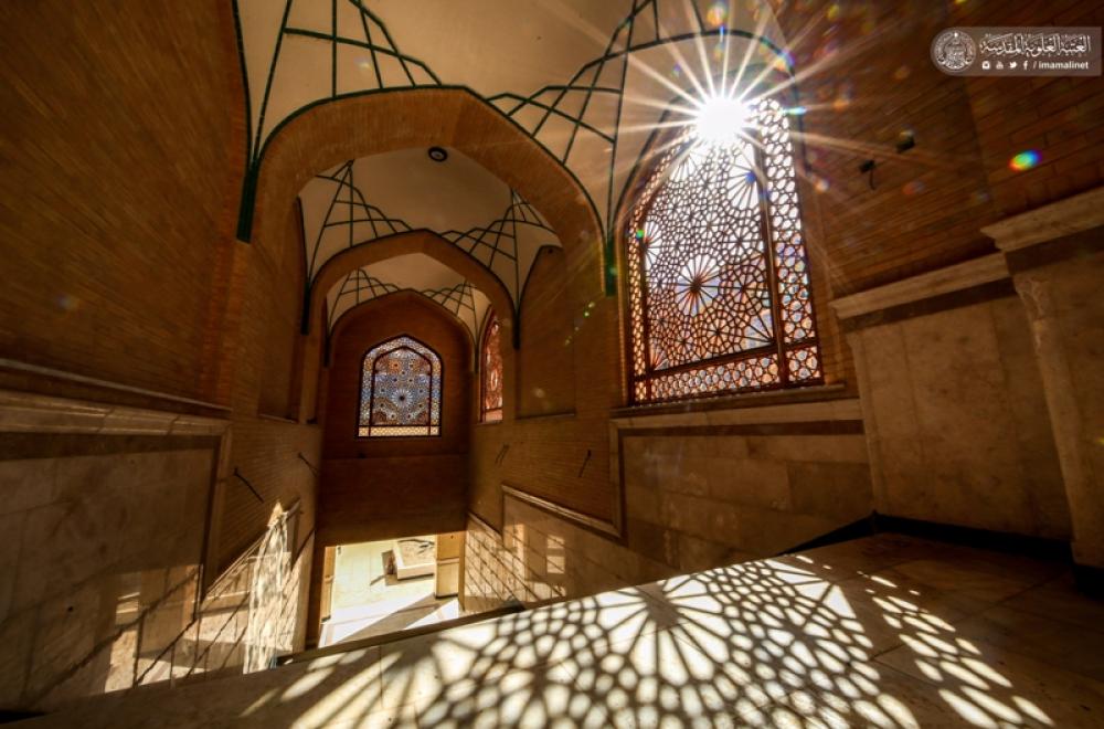 صحن السيدة فاطمة (عليها السلام ) ... تحفة معمارية  امتزجت فيها الحداثة بالطراز الإسلامي الأصيل  - صور -