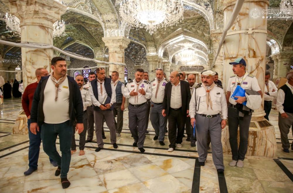 كشافة العراق يتشرفون بزيارة مرقد أمير المؤمنين (عليه السلام)