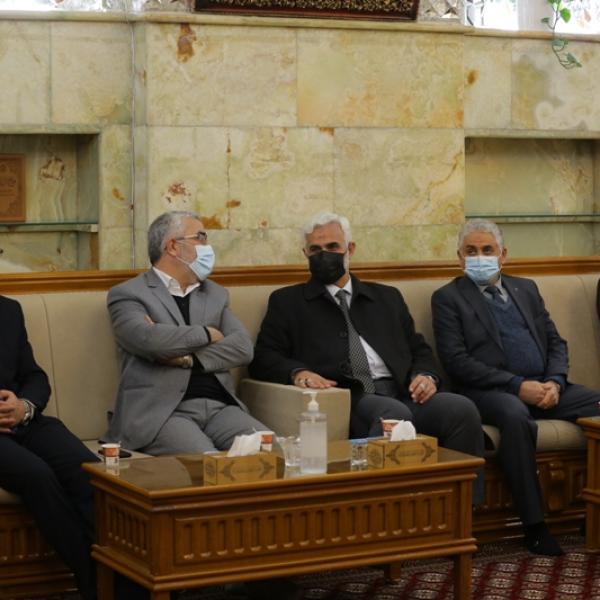الأمين العام للعتبة العلوية المقدسة يستقبل رئيس ديوان الوقف الشيعي