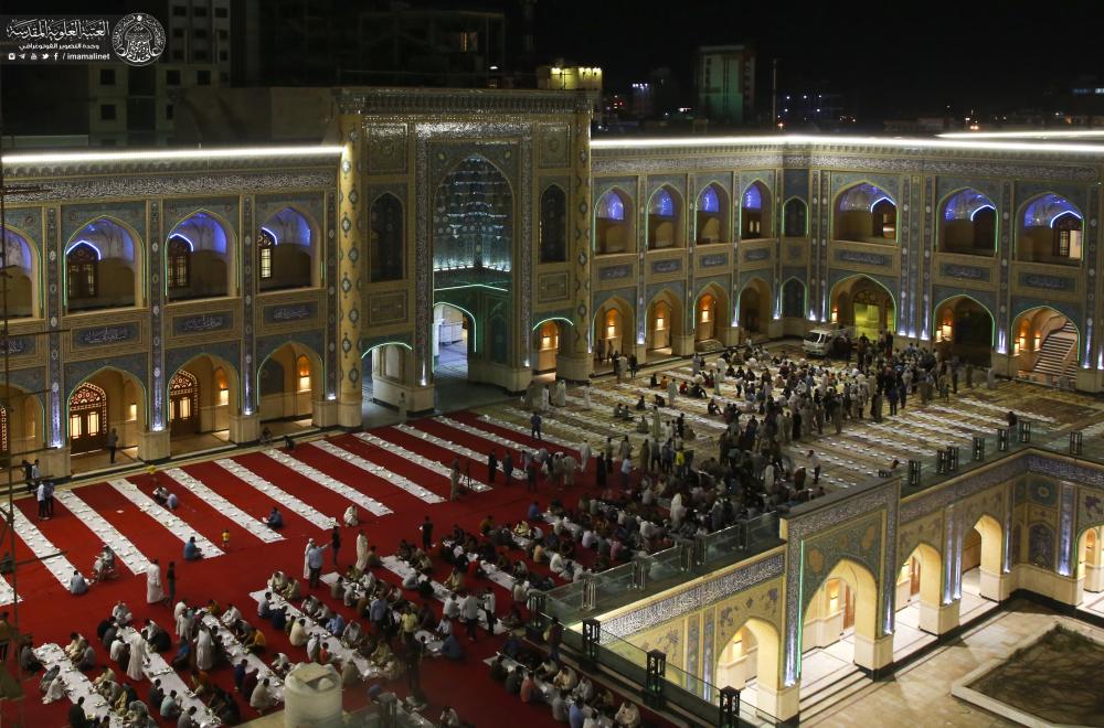 العتبة العلوية المقدسة تفتتح منافذ جديدة لتوزيع الطعام للزائرين في عيد الغدير الأغر