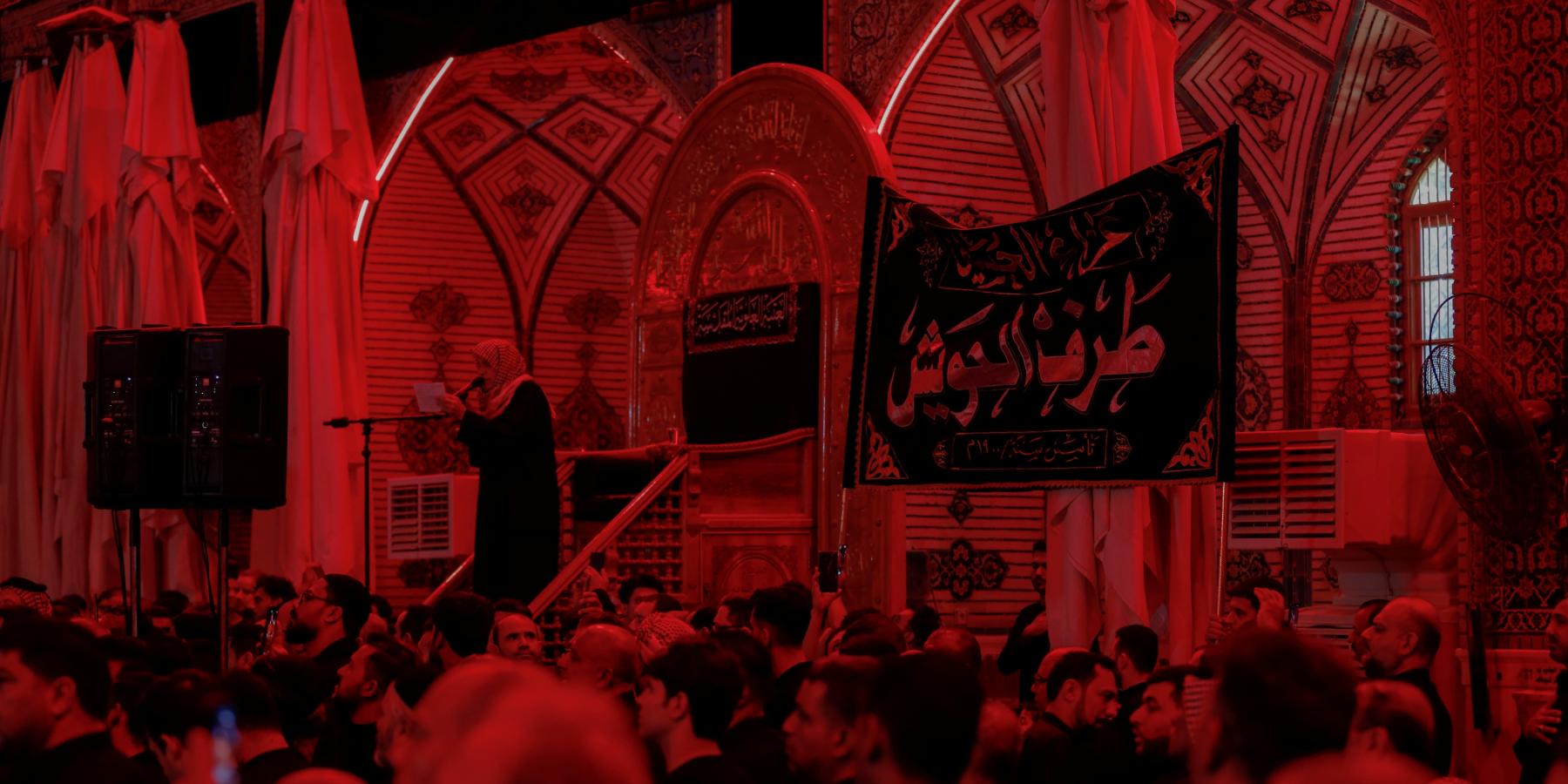العتبة العلوية تقدم خدماتها لمواكب العزاء الحسيني ليلة الحادي عشر من محرم الحرام