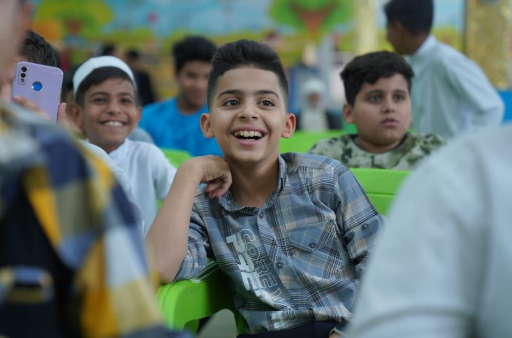 مركز المحسن لثقافة الأطفال يقيم برنامجًا تربوياً لطلبة الدورات الصيفية في أمانة مسجد الكوفة المعظم 