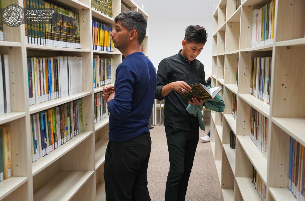 مكتبة الروضة الحيدرية تستقبل وفد طلبة جامعة ميسان  