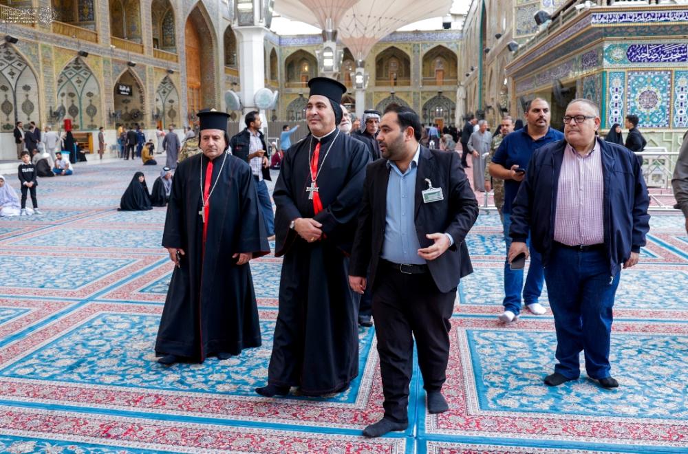 رجال دين مسيحيون من سوريا ولبنان : نتشرف بزيارة العتبات المقدسة في العراق ونقدّر الاهتمام الحاصل لخدمة تلك الأماكن المقدسة