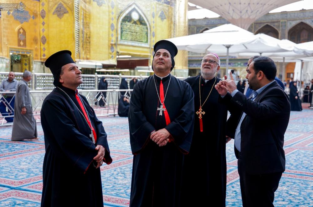 رجال دين مسيحيون من سوريا ولبنان : نتشرف بزيارة العتبات المقدسة في العراق ونقدّر الاهتمام الحاصل لخدمة تلك الأماكن المقدسة