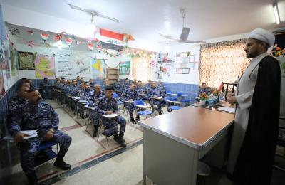 قسما الشؤون الدينية والعلاقات يزوران أكاديمية الشرطة في محافظة النجف الأشرف