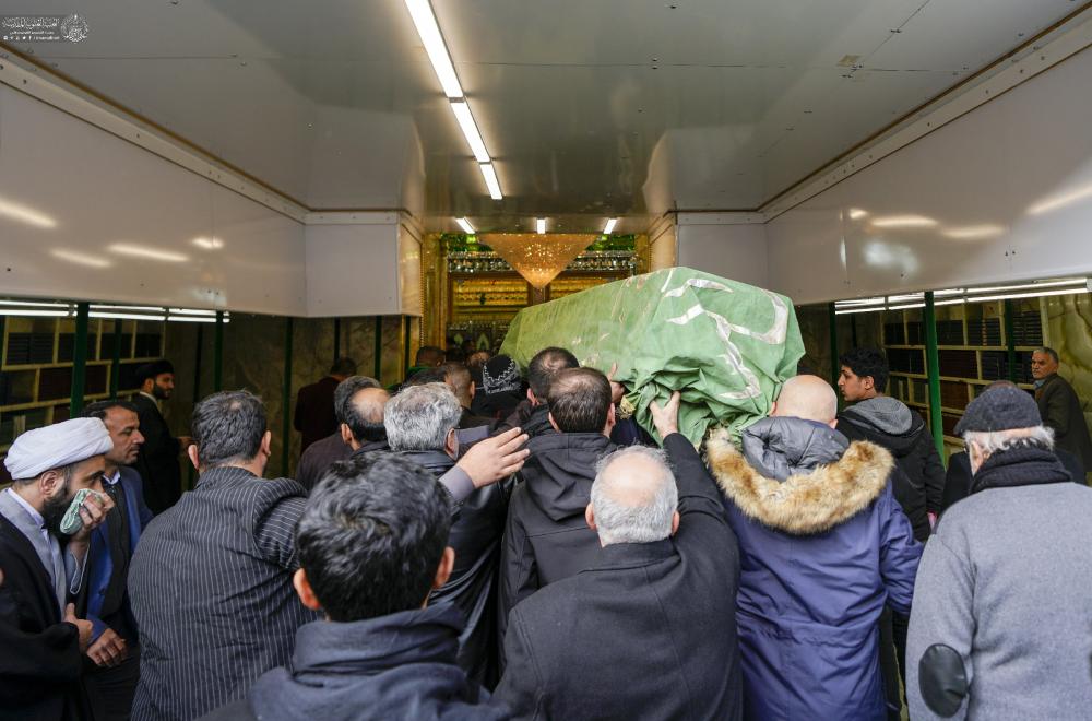 الأمانة العامة للعتبة العلوية المقدسة تشارك في مراسم تشييع جثمان العلّامة محمد حسين الصغير 