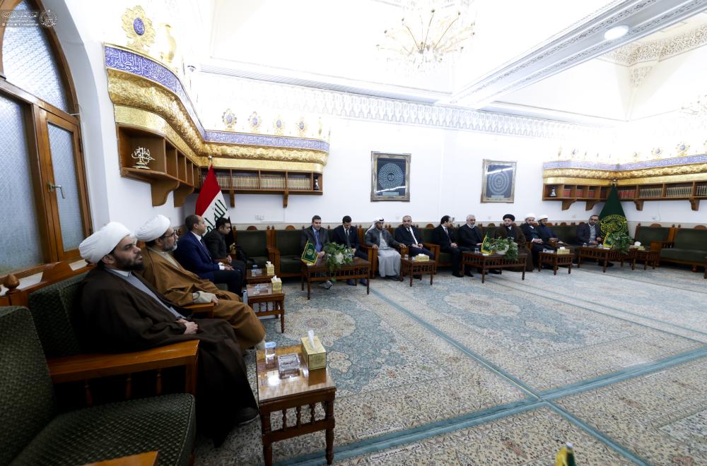 وفد من مجلس حكماء المسلمين في جمهورية مصر العربية  يزور العتبة العلوية المقدسة 
