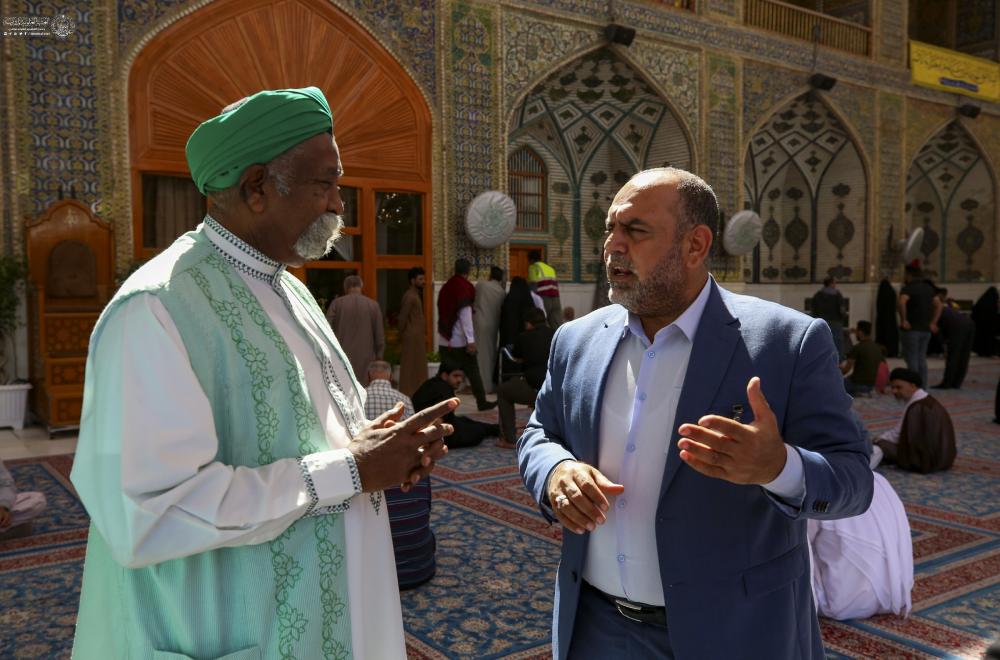 سفير منظمة اليونسكو للسلام في السودان يزور العتبة العلوية المقدسة 