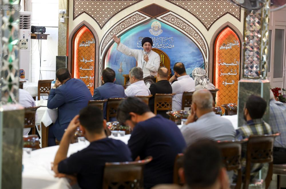 قسم مضيف الزائرين يقيم مجلس عزاء علوي بمناسبة ذكرى أربعينية الإمام أمير المؤمنين (عليه السلام)