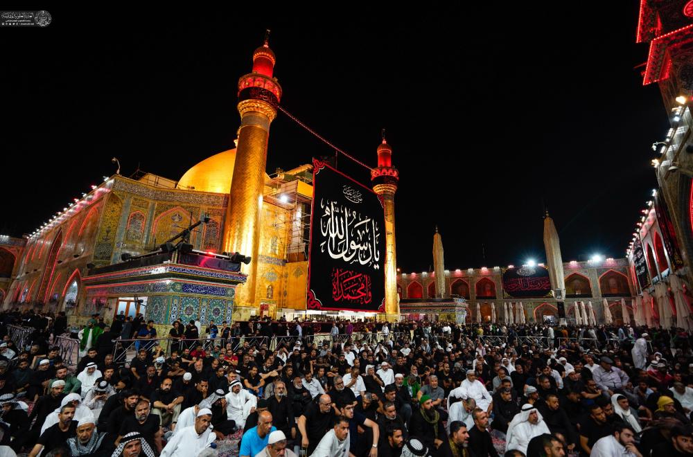 العتبة العلوية المقدسة تُعلن عن توافد قرابة 5 ملايين زائر خلال مناسبة استذكار رحيل سيد الكائنات النبي محمد (ص)