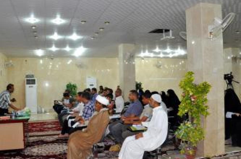 إختتام البرنامج التعليمي التخصصي في العتبة العلوية المقدسة بمشاركة أساتذة وقرّاء المؤسسات القرآنية من محافظات عراقية عِدّة