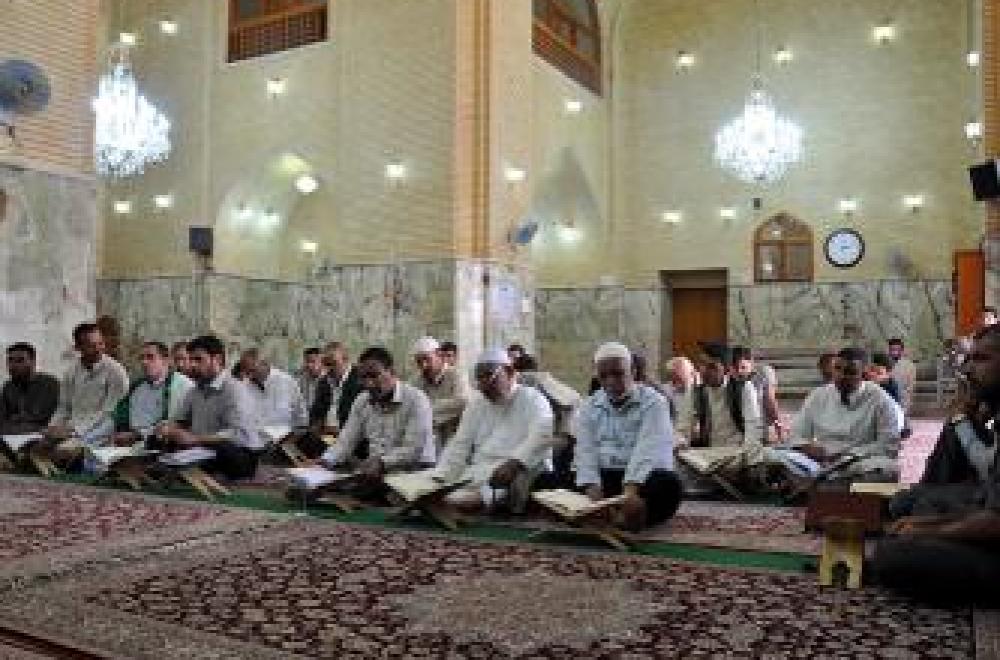 العتبة العلوية المقدسة تقيم محفلاً قرآنياً بحضور وفد دار القرآن الكريم في العتبة الحسينية المقدسة