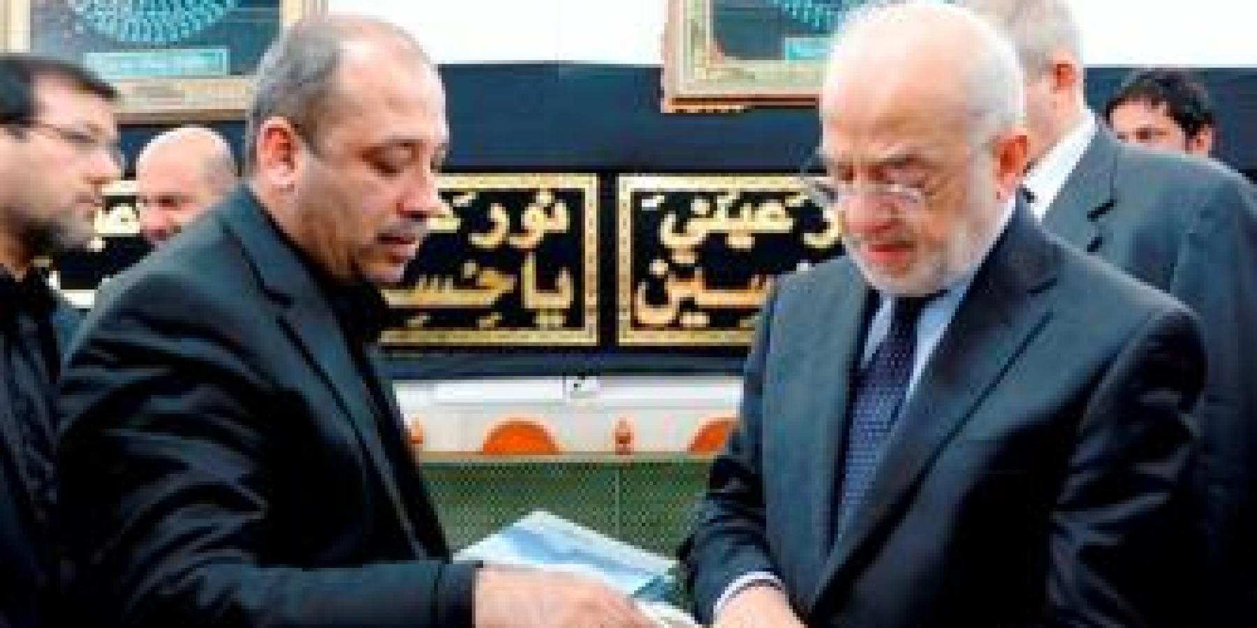 وزير الخارجية العراقي الدكتور ابراهيم الجعفري يتشرف بزيارة المرقد العلوي الطاهر