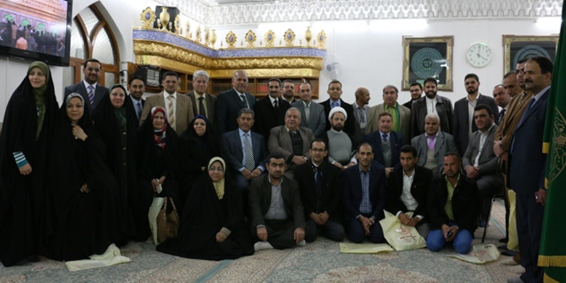 خمسون باحثا واكاديميا من داخل العراق وخارجه يتشرفون بزيارة العتبة العلوية المقدسة