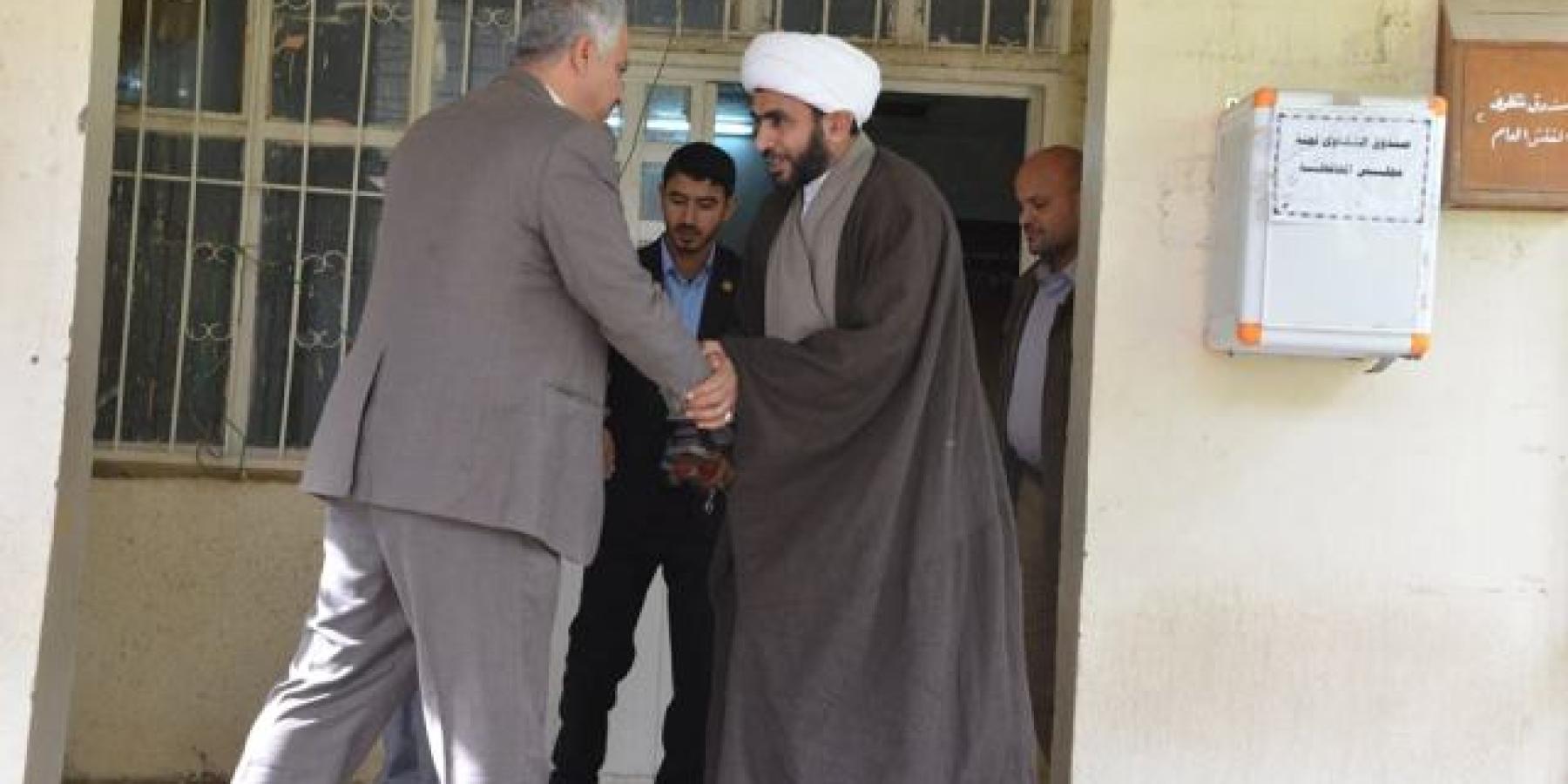 وفد رسمي من العتبة العلوية المقدسة يزور مديرية الوقف الشيعي في محافظة الديوانية    
