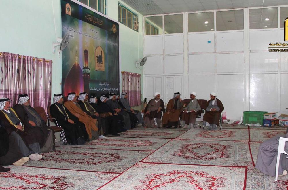 لجنة الإرشاد والتعبئة للدفاع عن عراق المقدسات تستقبل شيوخ و وجهاء منطقة اللطيفية