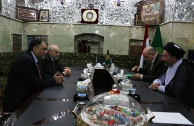 الامين العام للعتبة العلوية المقدسة يستقبل عددا من أعضاء مجلس النواب العراقي