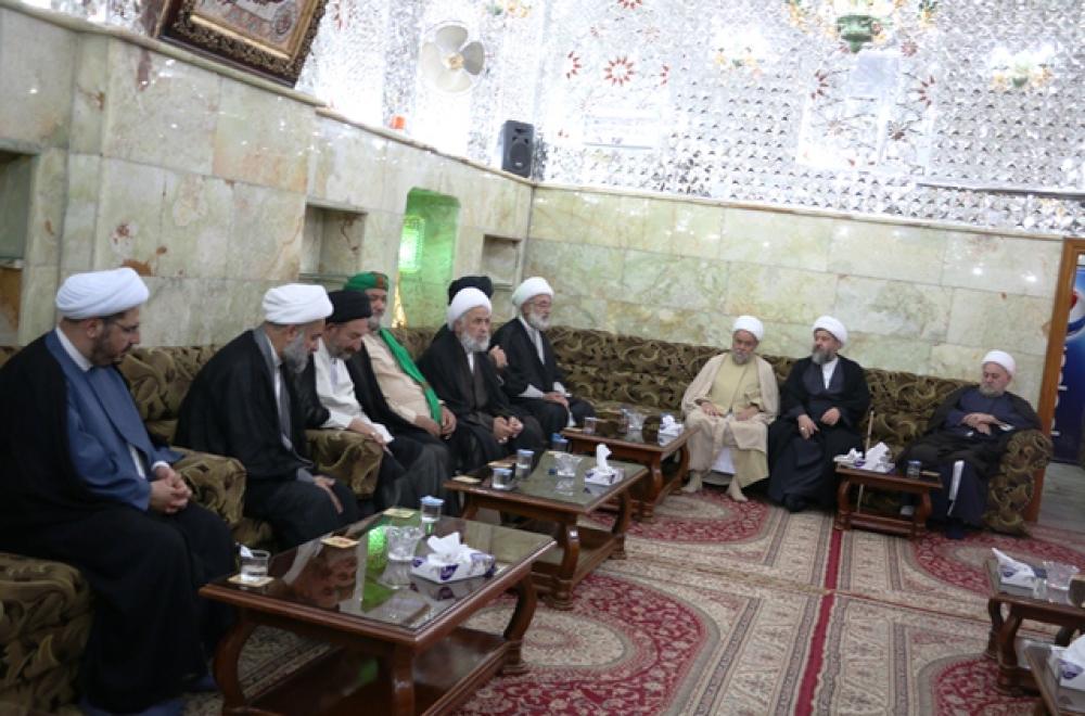 الامين العام للعتبة العلوية المقدسة يلتقي بوفد علماء تجمع جبل عامل 