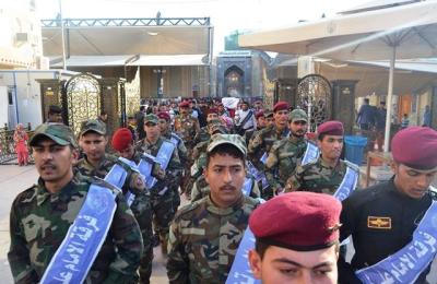فرقة الامام علي (عليه السلام) القتالية التابعة للعتبة العلوية المقدسة تعلن جهوزيتها للمشاركة بمعركة الانبار