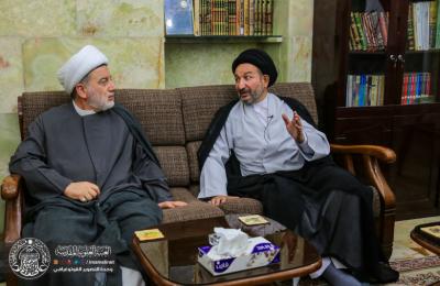 الامين العام للعتبة العلوية المقدسة يستقبل النائب الاول لرئيس البرلمان العراقي