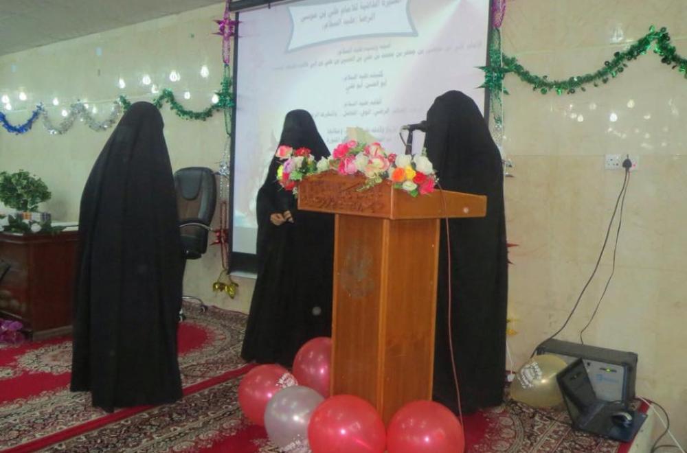 الامين العام للعتبة العلوية المقدسة يكرم شعبة القرآن الكريم النسوية 