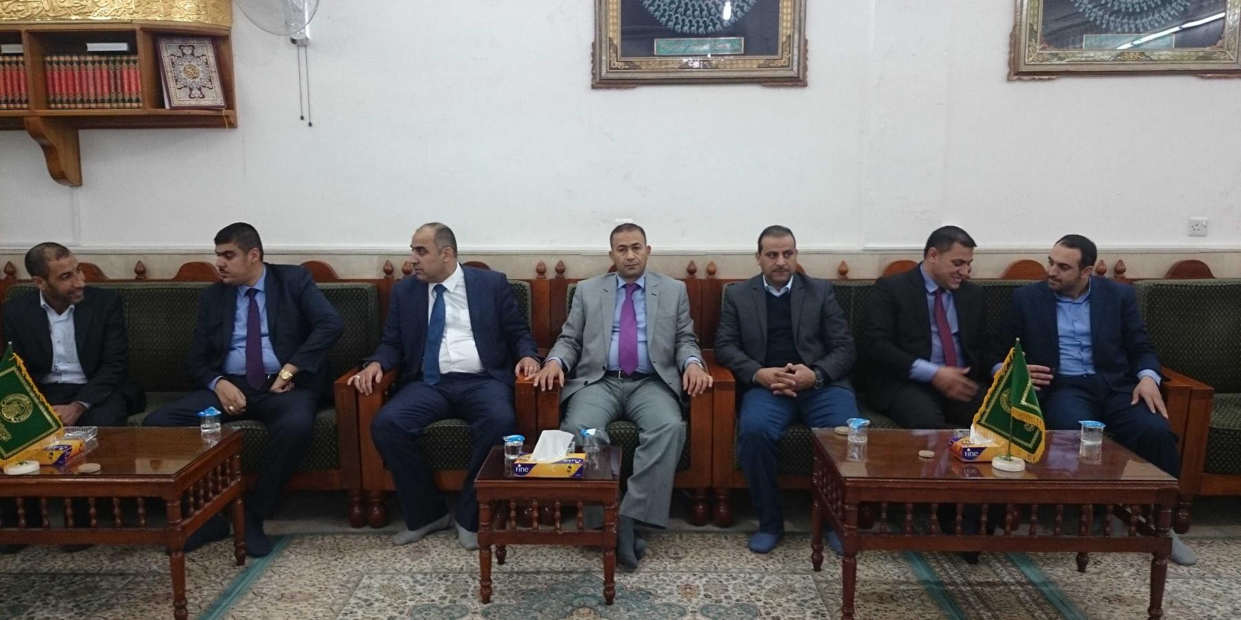 وفد من مجلس محافظة نينوى يتشرف بزيارة العتبة العلوية المقدسة